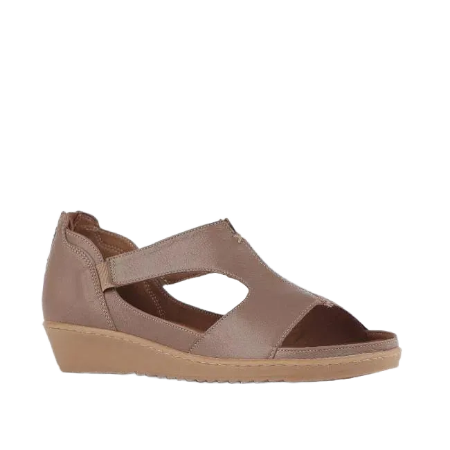 12707 - ZIP UP SANDAL WITH REMOVABLE GEL FOOTBED