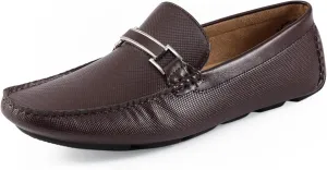 Amali Cola - Driving Moccasins for Men – Mens Slip On Loafers, Moccasins, Slip-on Dress Shoes - Driving Loafers with Matching Color Bit