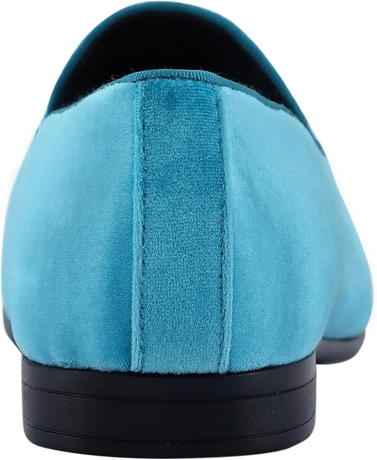 Amali Tiago- The Original Men's Faux Velvet Slip On Loafer with Jeweled Bit and Matching Piping - Mens Smoking Slip On Shoes - Formal Tuxedo Dress Shoe Loafers for Men