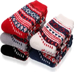 ANTSANG Womens Fuzzy Socks Slipper Winter Fluffy Cozy Cabin Warm Soft Fleece Comfy Home Socks