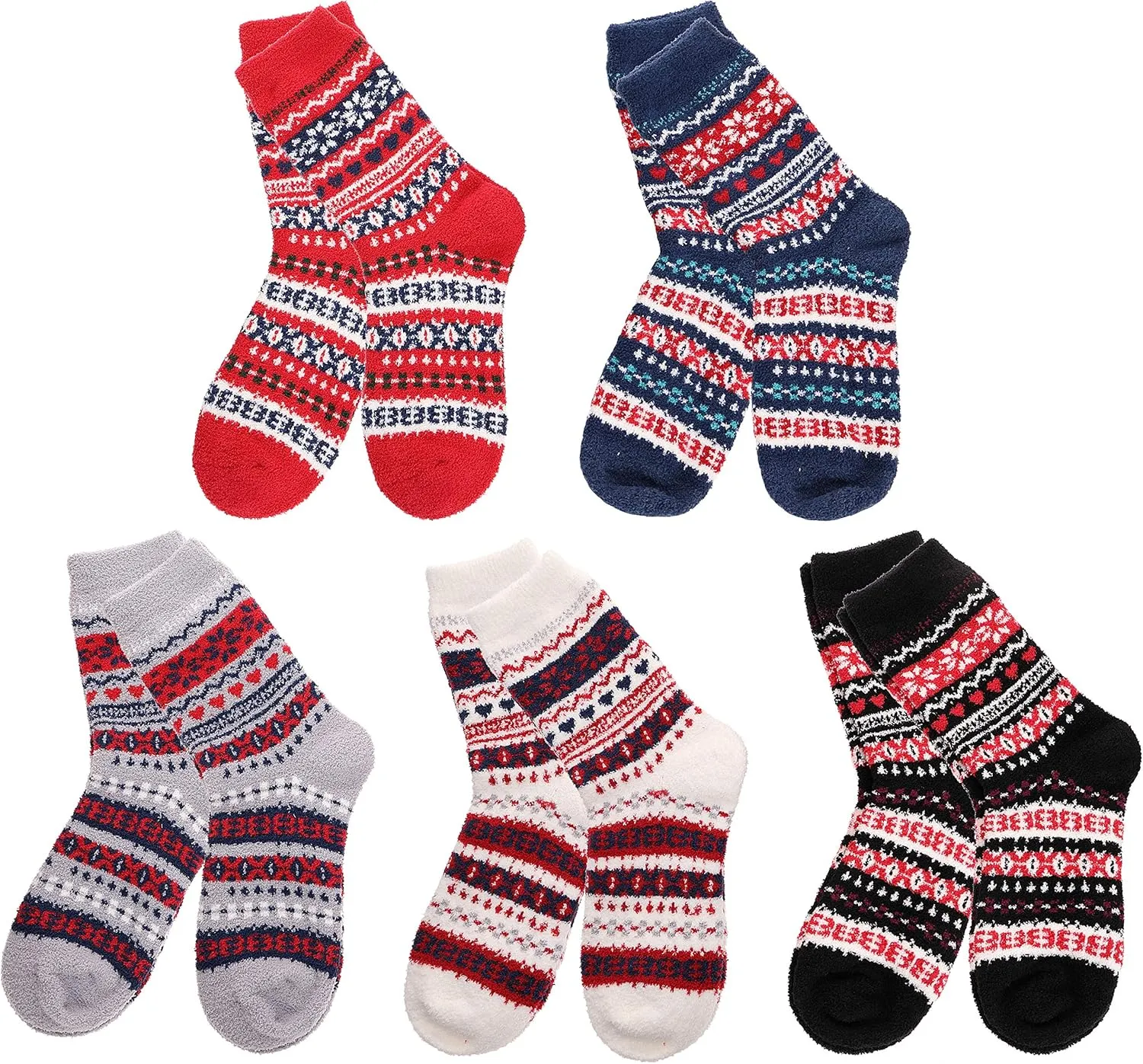 ANTSANG Womens Fuzzy Socks Slipper Winter Fluffy Cozy Cabin Warm Soft Fleece Comfy Home Socks