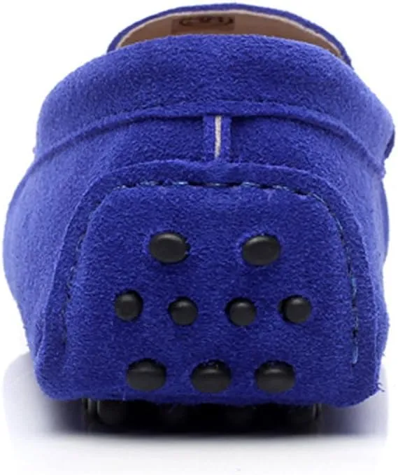 ANUFER Women's Classic Suede Penny Loafers Comfort Handmade Slipper Moccasins