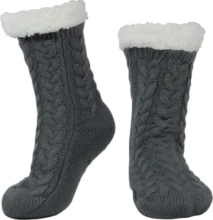 BenSorts Women Winter Thick Slipper Socks with Grippers Non Slip Warm Fuzzy Socks Christmas Gifts