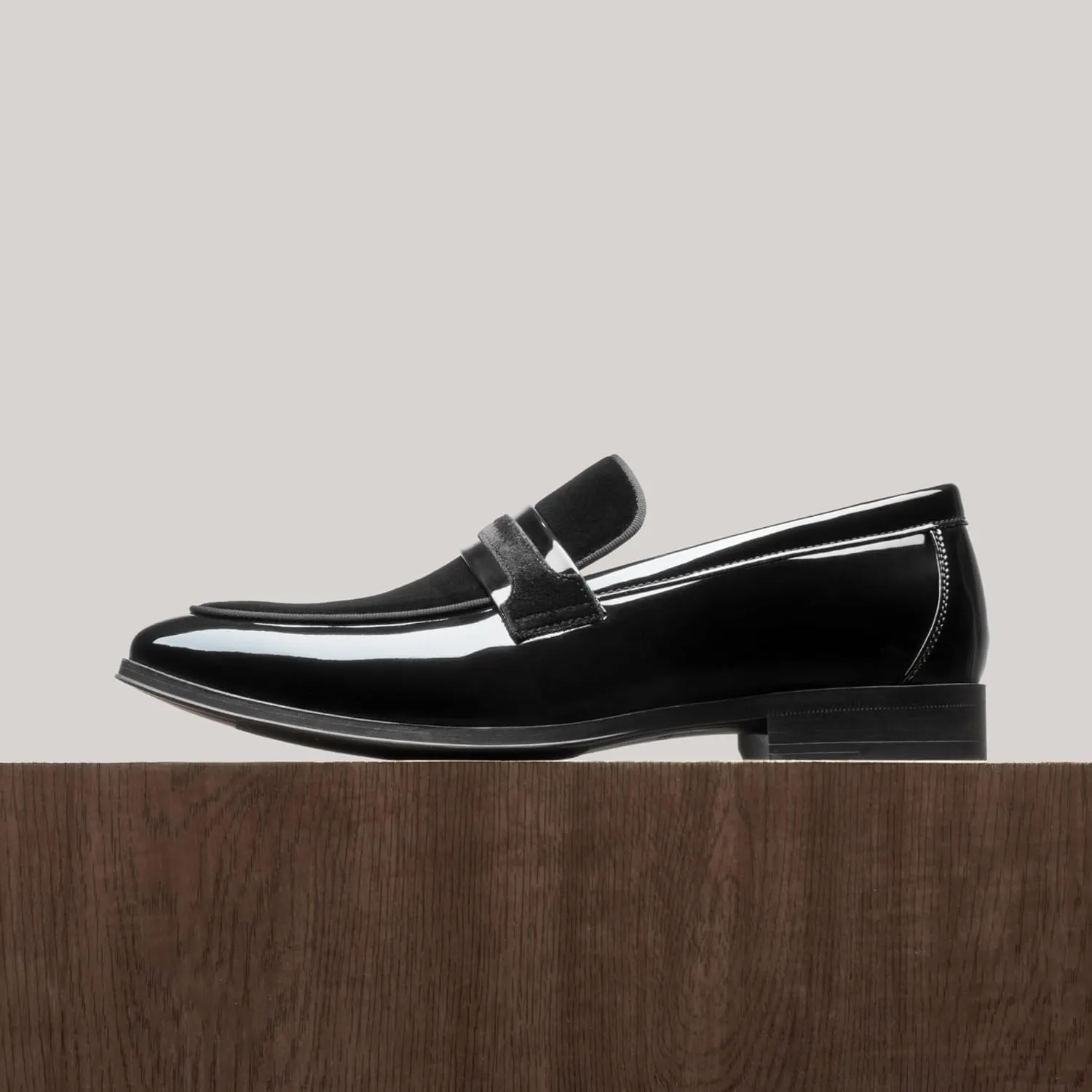 Bruno Marc Men's Tuxedo Patent Loafers Classic Velvet Slip-on Dress Shoes
