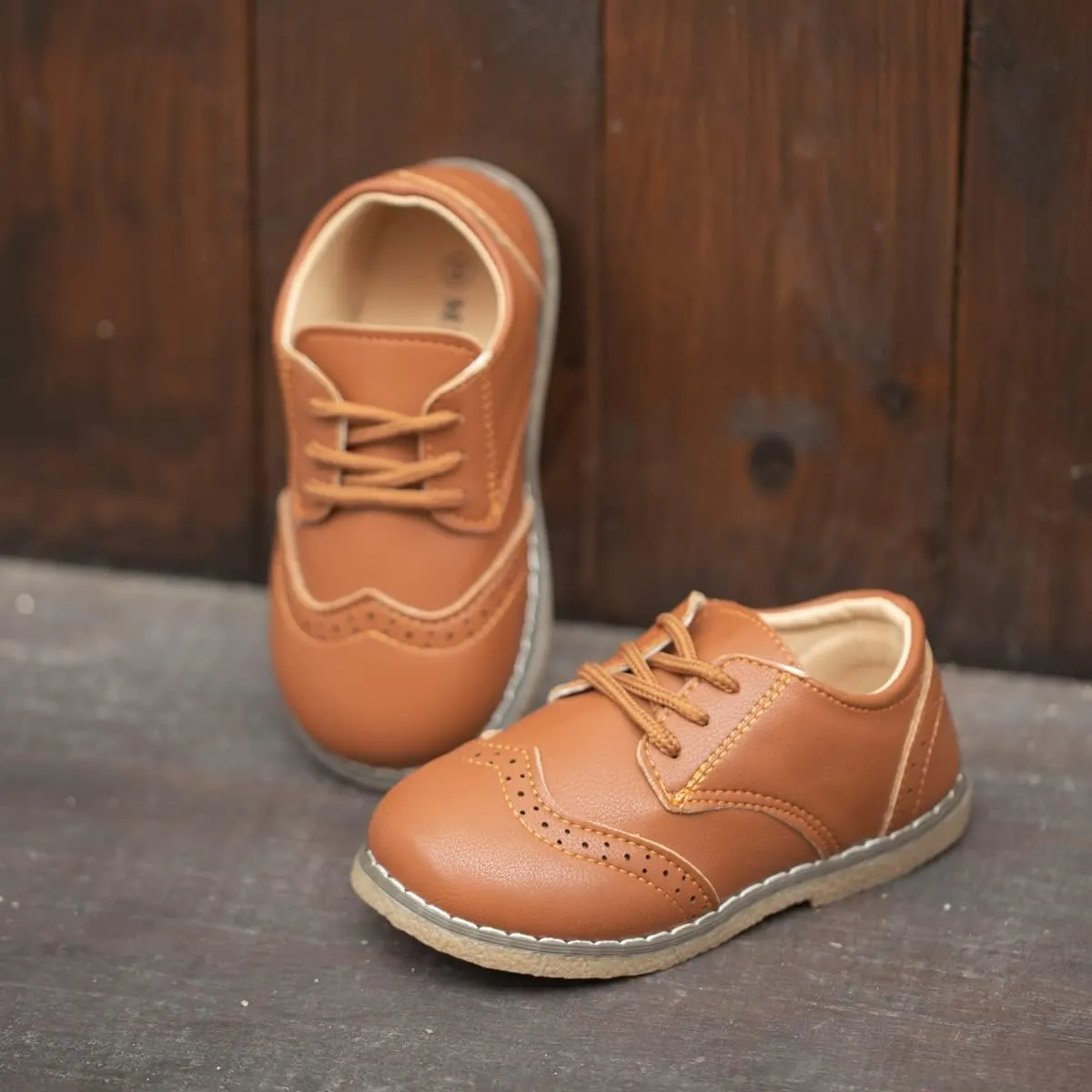 Casazoe Boys Girls Oxford Wedding Dress Shoes Classic School Uniform Flats Formal Casual Loafer for Toddler Little Kid