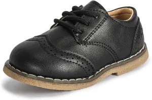 Casazoe Boys Girls Oxford Wedding Dress Shoes Classic School Uniform Flats Formal Casual Loafer for Toddler Little Kid