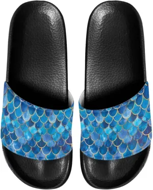Casual Non-slip Slide Sandals for Women Men Open Toe House Sole Slipper Flat Lightweight Slipper for Bathroom Beach