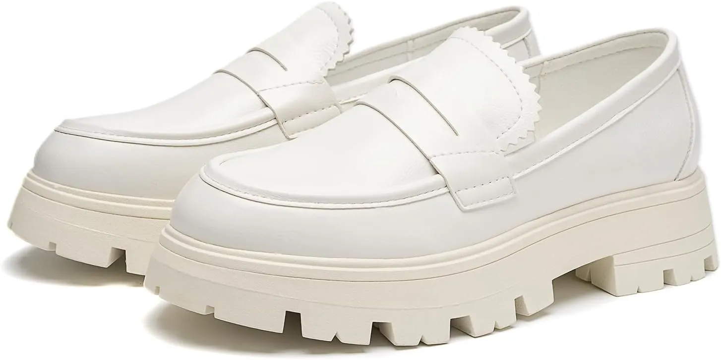 Cestfini Platform Chunky Loafers for Women