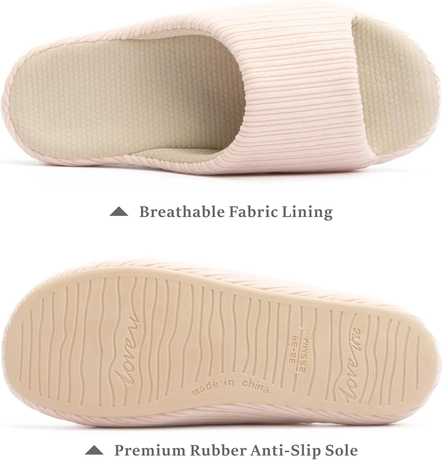 Chantomoo Womens Slipper Memory Foam Slippers Comfy House Slippers Rubber Sole Bedroom Cozy Indoor Outdoor Home Slipper Slides