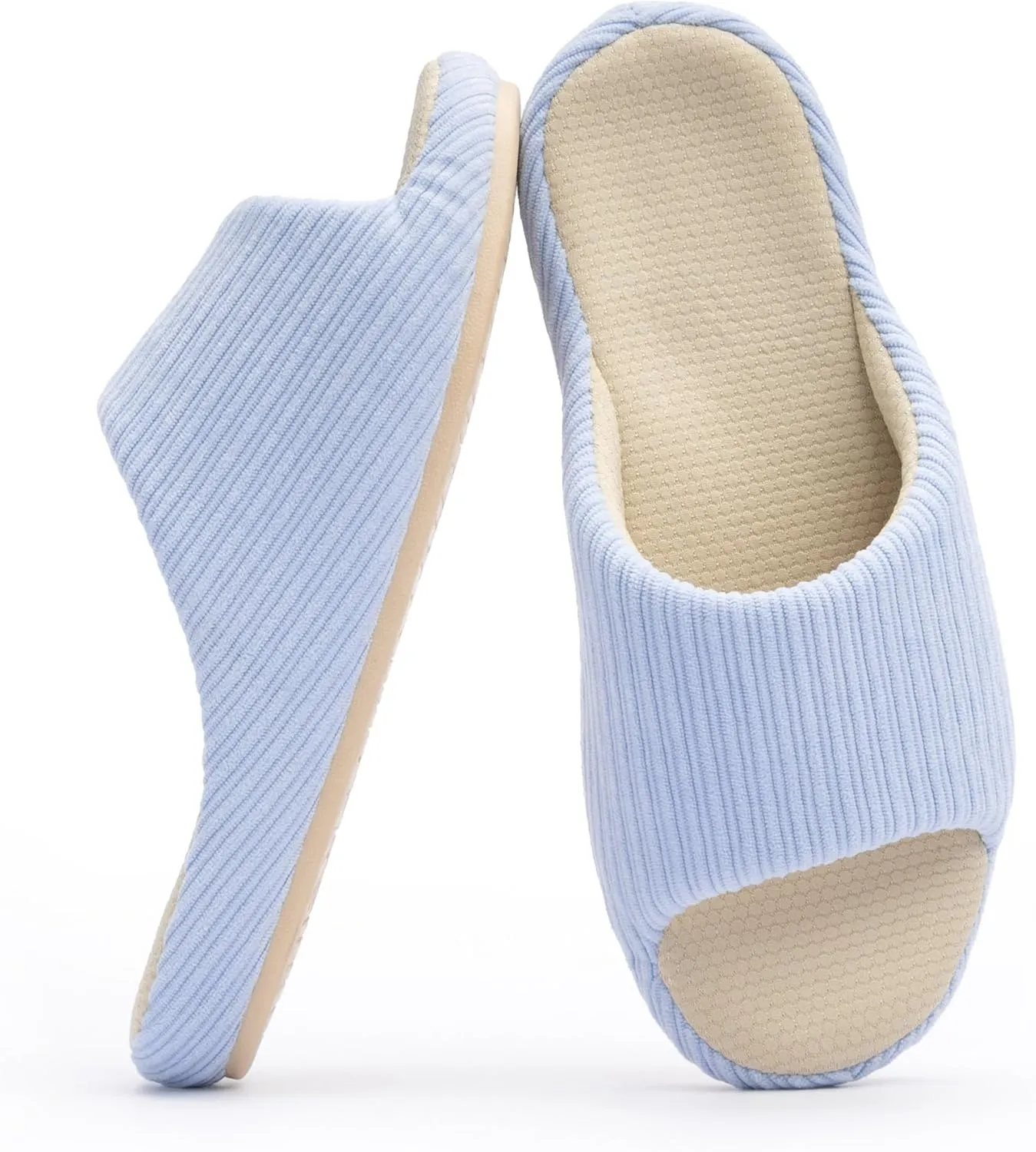 Chantomoo Womens Slipper Memory Foam Slippers Comfy House Slippers Rubber Sole Bedroom Cozy Indoor Outdoor Home Slipper Slides