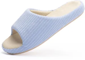 Chantomoo Womens Slipper Memory Foam Slippers Comfy House Slippers Rubber Sole Bedroom Cozy Indoor Outdoor Home Slipper Slides