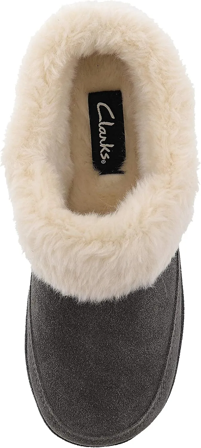 Clarks Women's, Faux Fur Lined Slipper Clog
