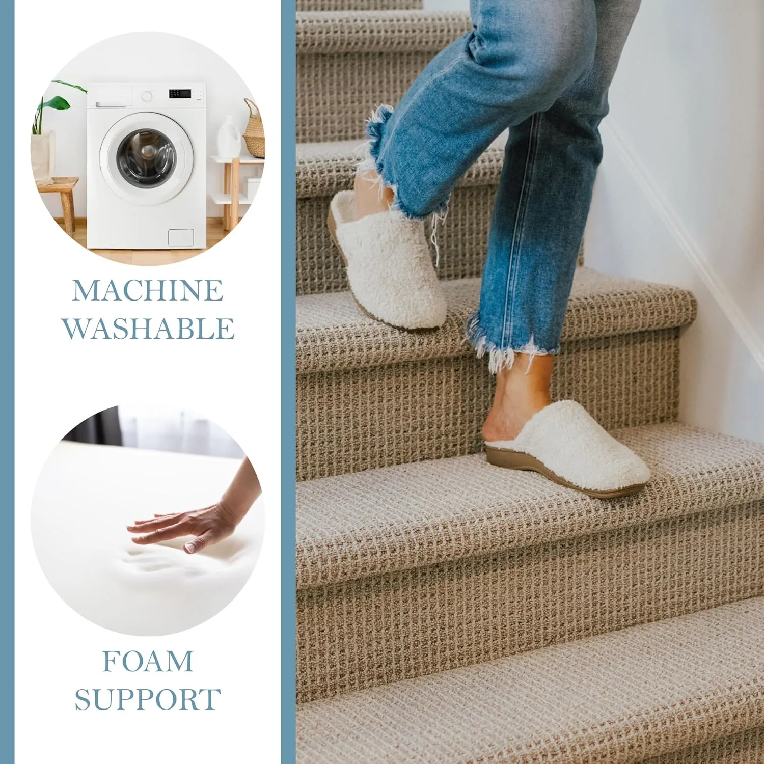 Comfy Slippers for Women Indoor and Outdoor - Fluffy, Cute, and Fuzzy House Slippers for Women with Arch Support and Orthopedic Focus