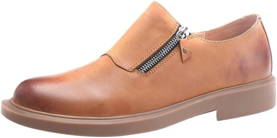 Cowhide Mens Dress Shoes Loafer Shoes Driving Shoes Soft Mens Genuine Leather Shoes Men Slip-On Business Men Shoes