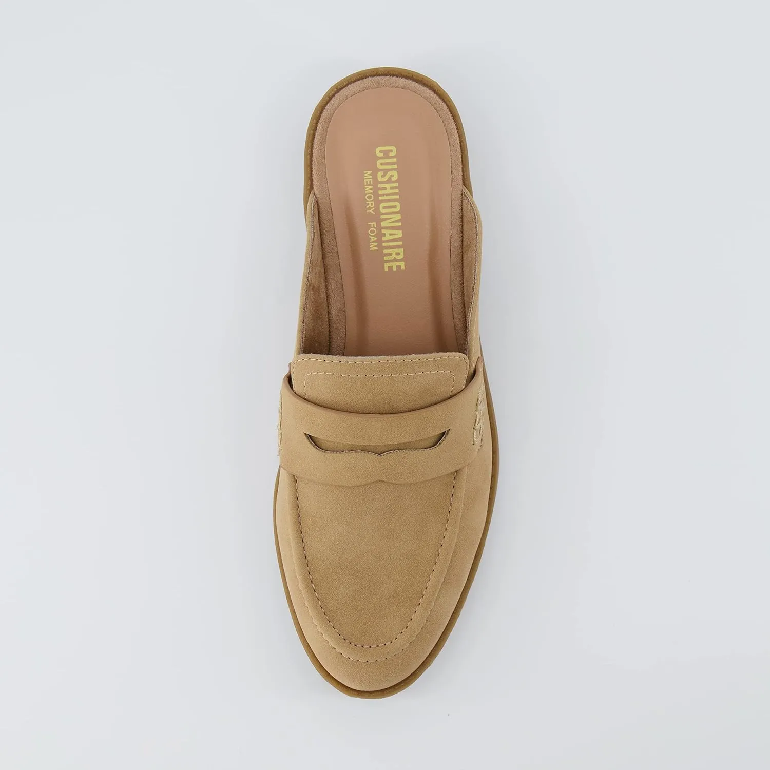 CUSHIONAIRE Women's Prescott Slip On Mule  Memory Foam, Wide Widths Available
