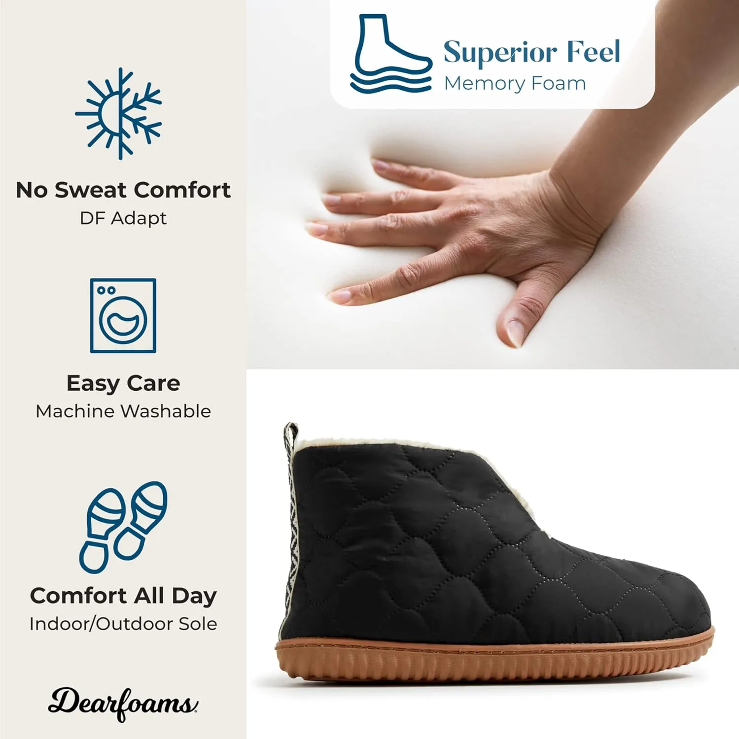 Dearfoams Men's Indoor/Outdoor Warm Up Bootie Slipper