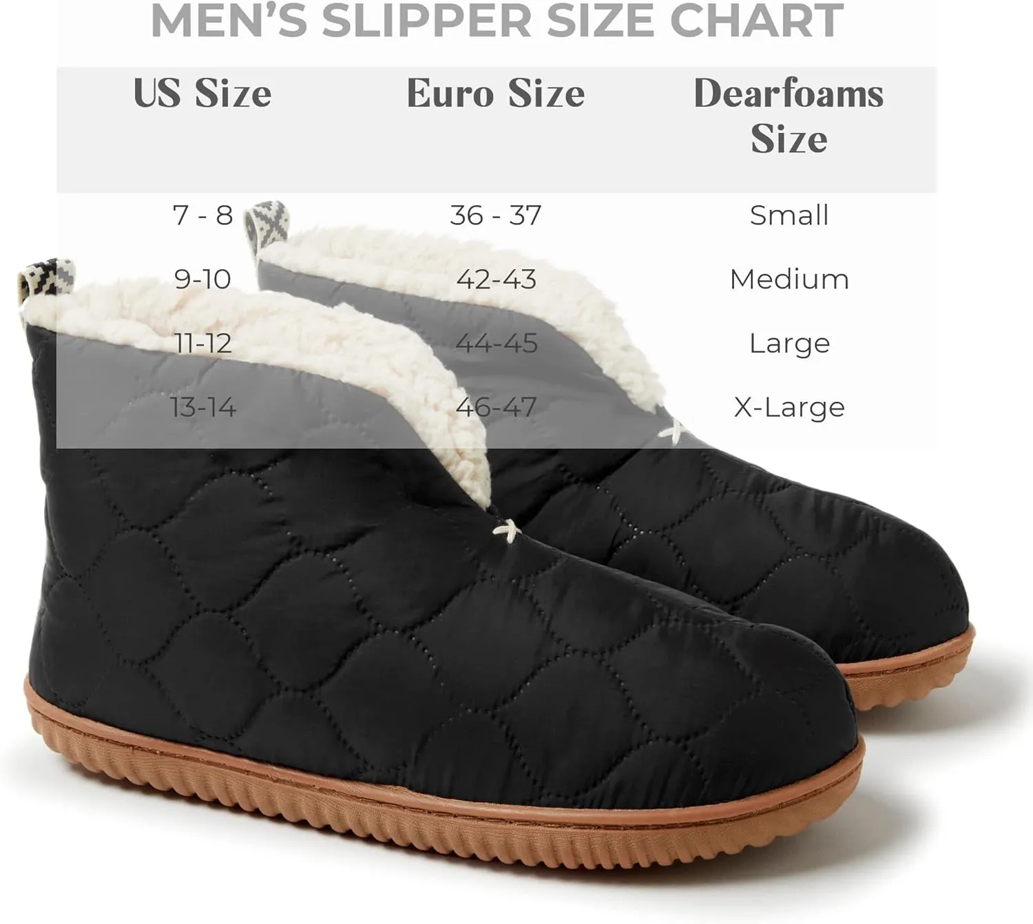 Dearfoams Men's Indoor/Outdoor Warm Up Bootie Slipper