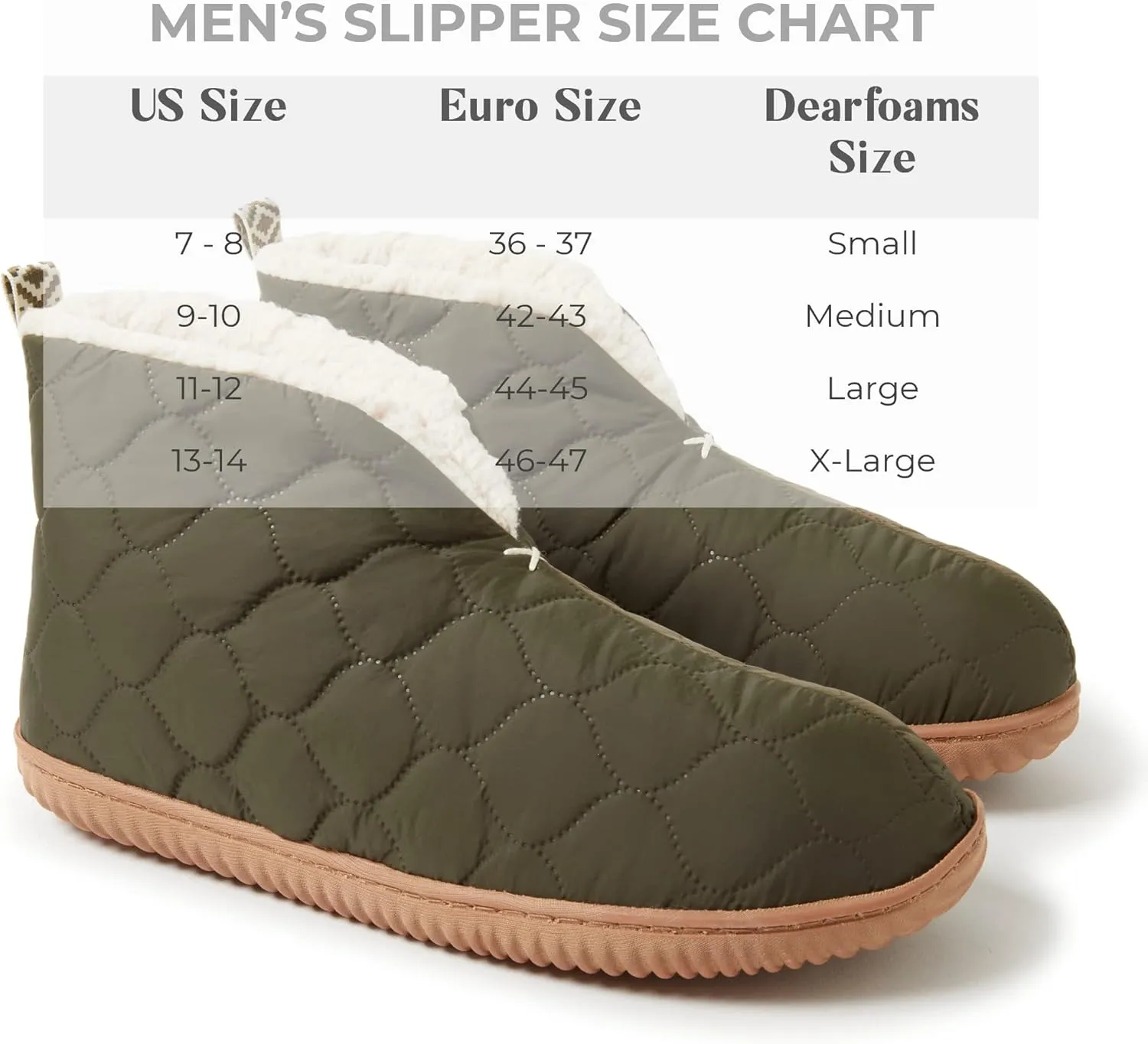 Dearfoams Men's Indoor/Outdoor Warm Up Bootie Slipper
