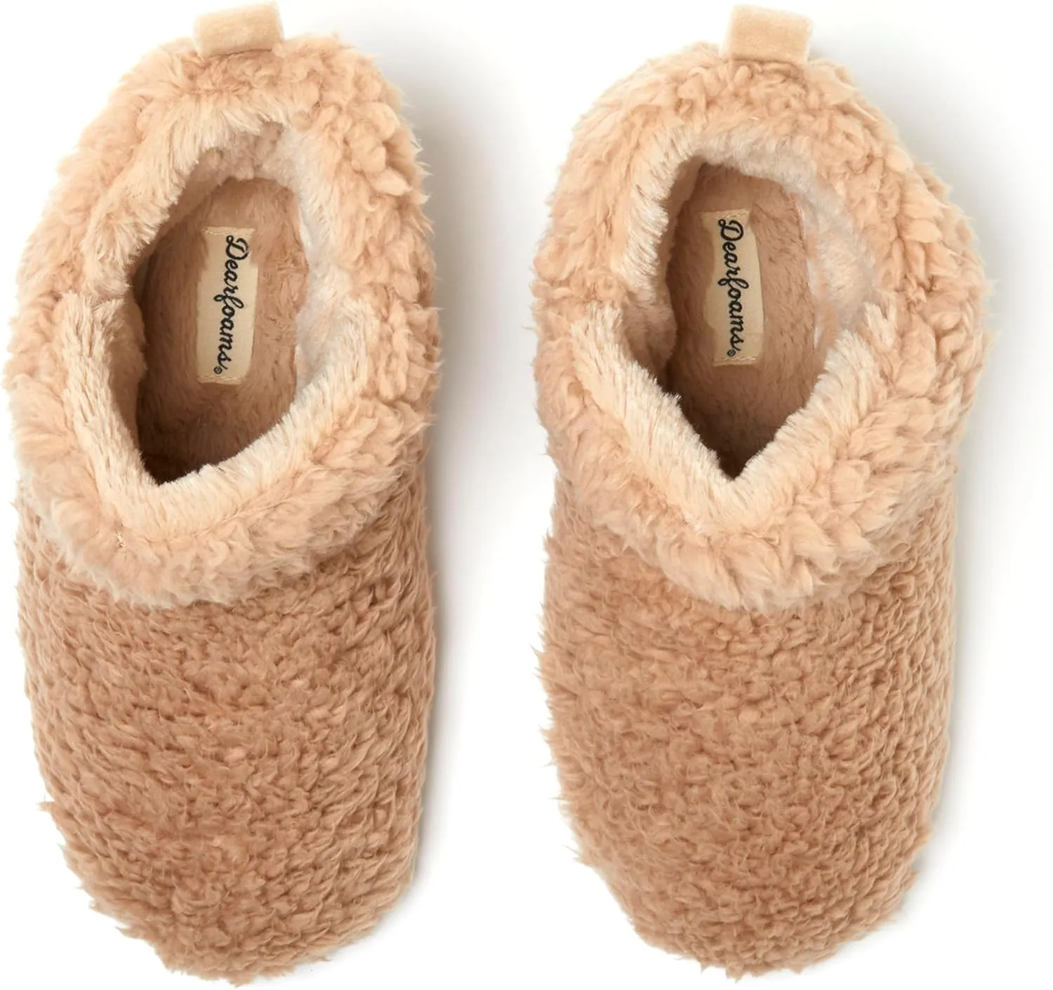 Dearfoams Women's Chelsea Faux Fuzzy Sherpa Indoor House Bootie Slipper