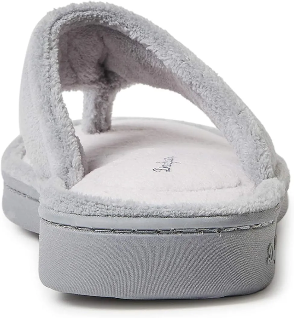 Dearfoams Women's Melanie Terry Thong Slipper