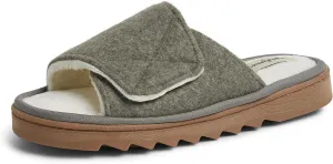 Dearfoams Women's Norma Adjustable Wool Slide Slipper