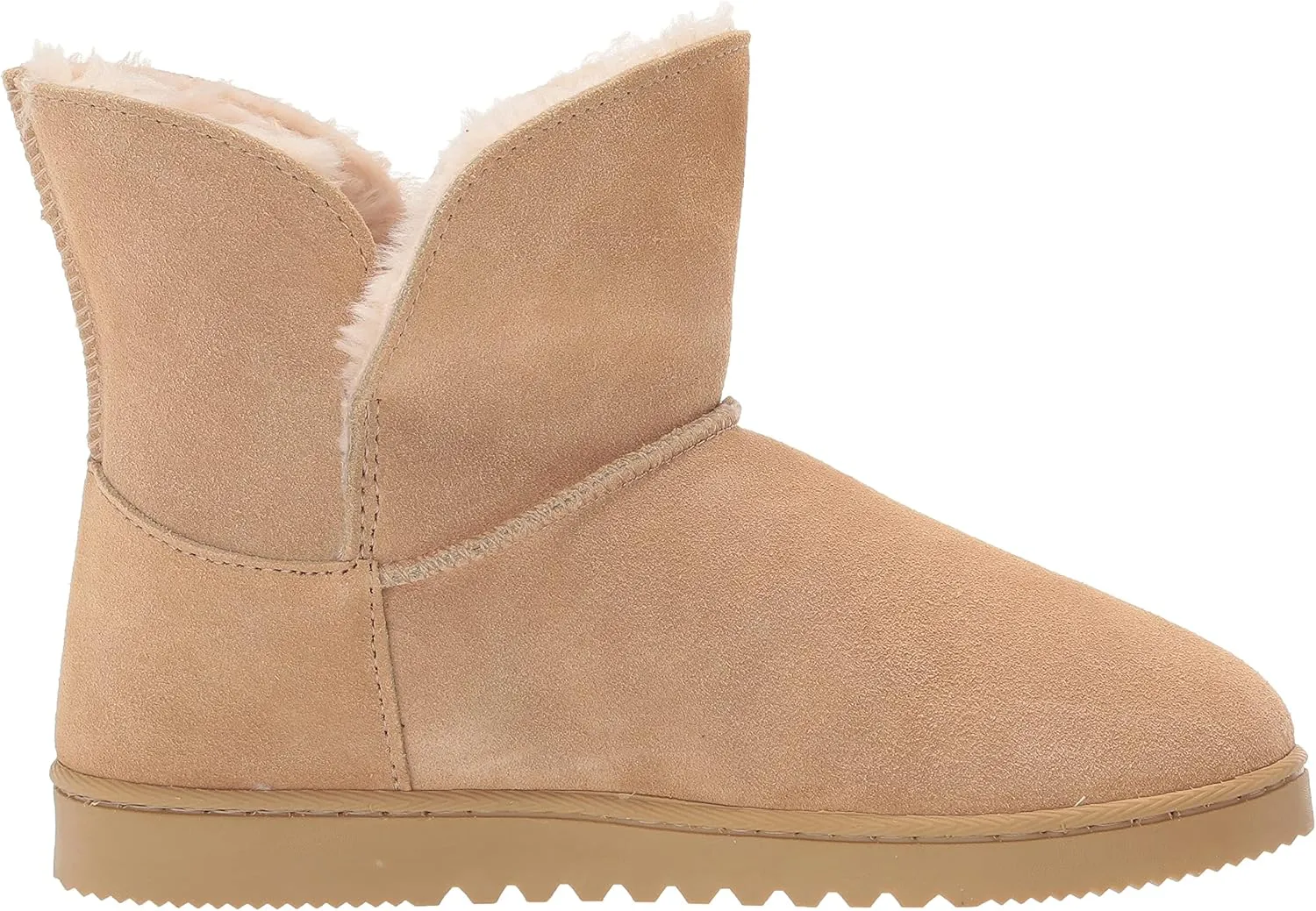 Dearfoams Women's Paige Suede Bootie Slipper