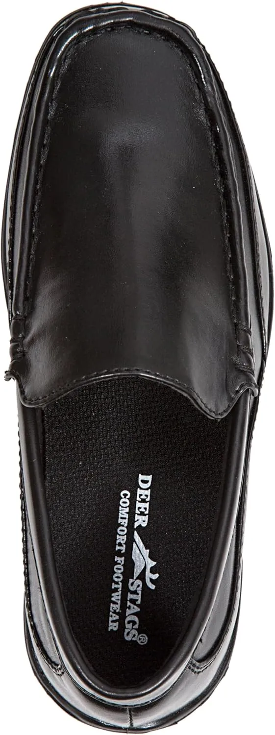 Deer Stags Boy's Booster Driving Moc Slip-On Loafer Flats Dress Shoes