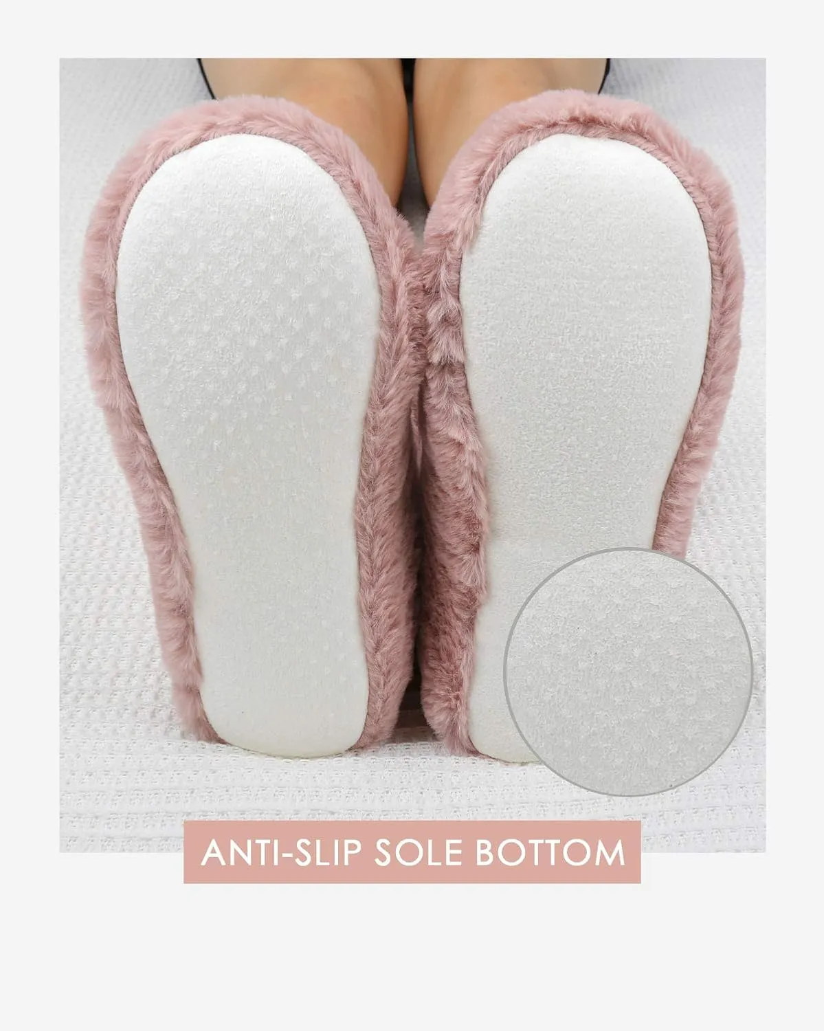 DICUIRD Slipper Socks with Grippers for Women,Winter Cozy&Comfy Boot Slippers for Women