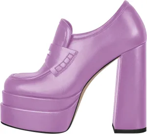 Double Platforms Chunky High Heel Loafers Pumps