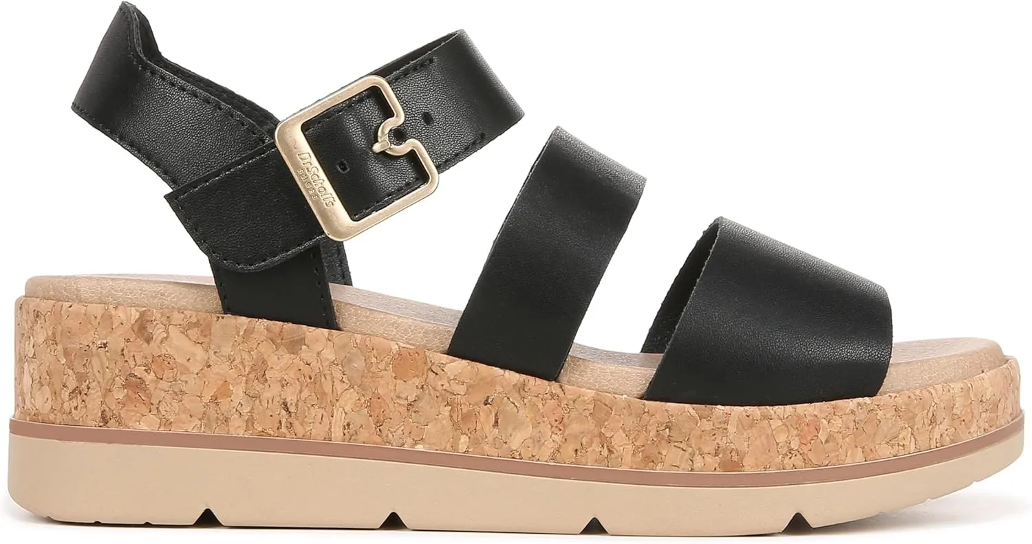 Dr. Scholl's Shoes Women's Once Twice Espadrille Platform Wedge Sandal
