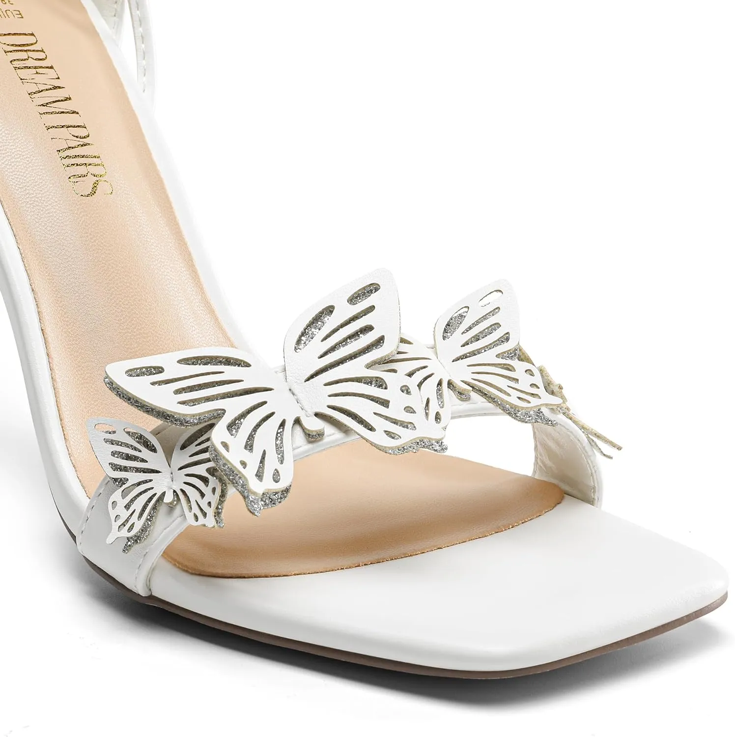 DREAM PAIRS Lace Up High Heels Stilletos Gladiator Open Square Toe Fashion Dressy Wedding Bridal Pumps Sandals