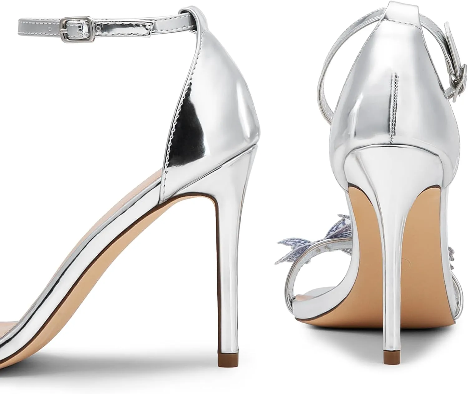 DREAM PAIRS Lace Up High Heels Stilletos Gladiator Open Square Toe Fashion Dressy Wedding Bridal Pumps Sandals