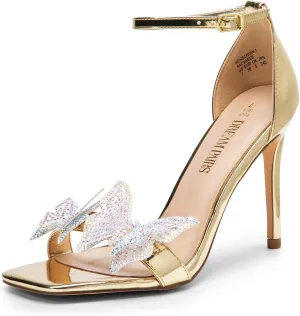 DREAM PAIRS Lace Up High Heels Stilletos Gladiator Open Square Toe Fashion Dressy Wedding Bridal Pumps Sandals