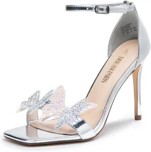 DREAM PAIRS Lace Up High Heels Stilletos Gladiator Open Square Toe Fashion Dressy Wedding Bridal Pumps Sandals