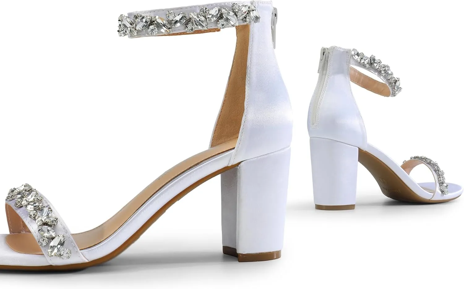 DREAM PAIRS Women's Chunk Low Heel Pump Sandals