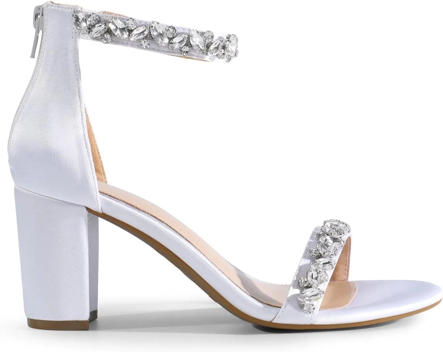 DREAM PAIRS Women's Chunk Low Heel Pump Sandals