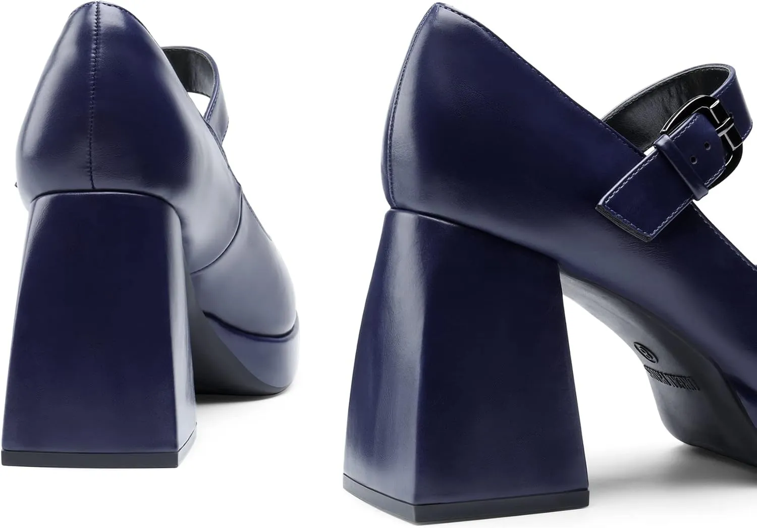 DREAM PAIRS Women's High Chunky Platform Closed Toe Mary Jane Block Heels Square Toe Strappy Dress Wedding Party Pumps Shoes