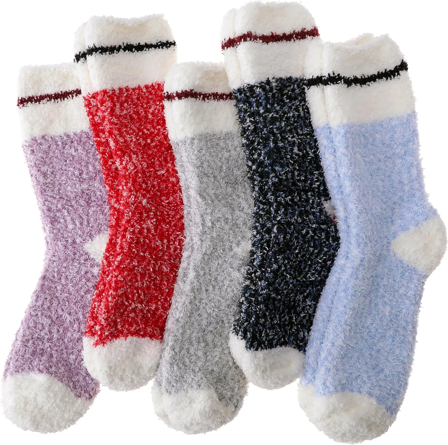 EBMORE Womens Fuzzy Socks Slipper Fluffy Cozy Comfy Cabin Plush Warm Winter Sleep Home Soft Socks