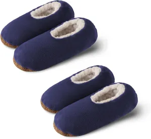 ELFJOY Mens Slipper Socks with Grippers Fuzzy House Slippers for Men Indoor Winter Warm Fleece Lined Sock Slippers