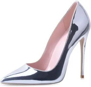 Elisabet Tang Women Pumps, Pointed Toe High Heel 4.7 inch/12cm Party Stiletto Heels Shoes
