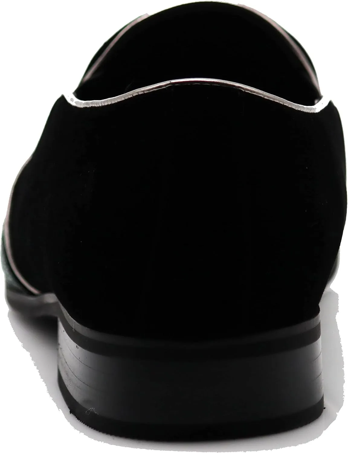 Enzo Romeo Crisiano Men Rhinestone Chrome Toe Suede Pointy Dress Loafer Slip On Shoes