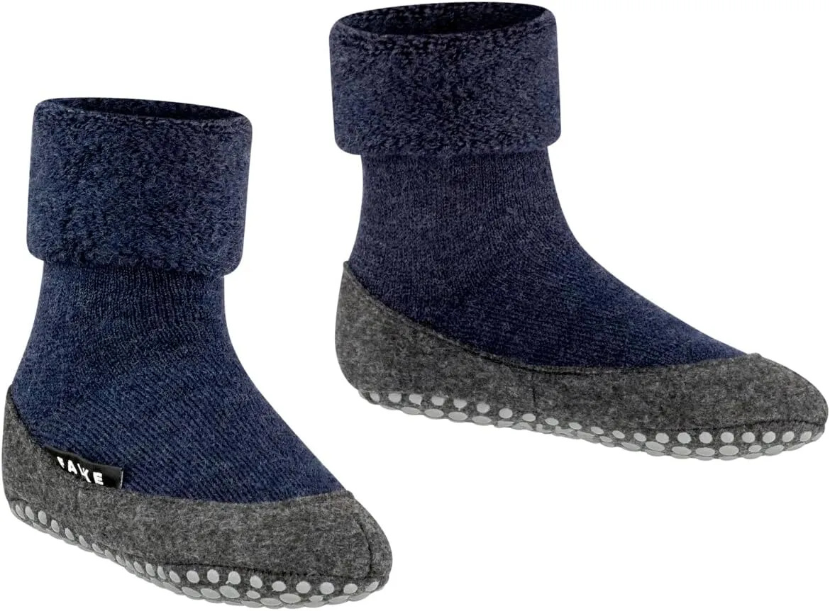 FALKE Unisex Kids Cosyshoe Slipper Socks, Merino Wool, Grips, 1 Pair