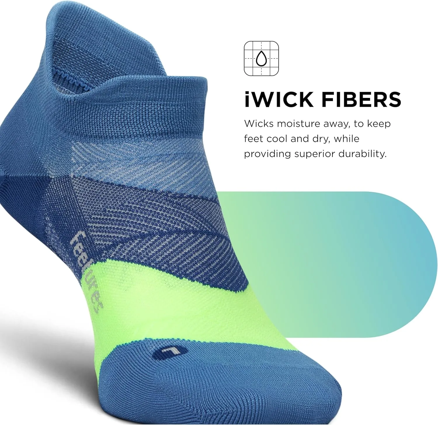 Feetures Elite Ultra Light Cushion Ankle Socks - Sport Sock with Targeted Compression