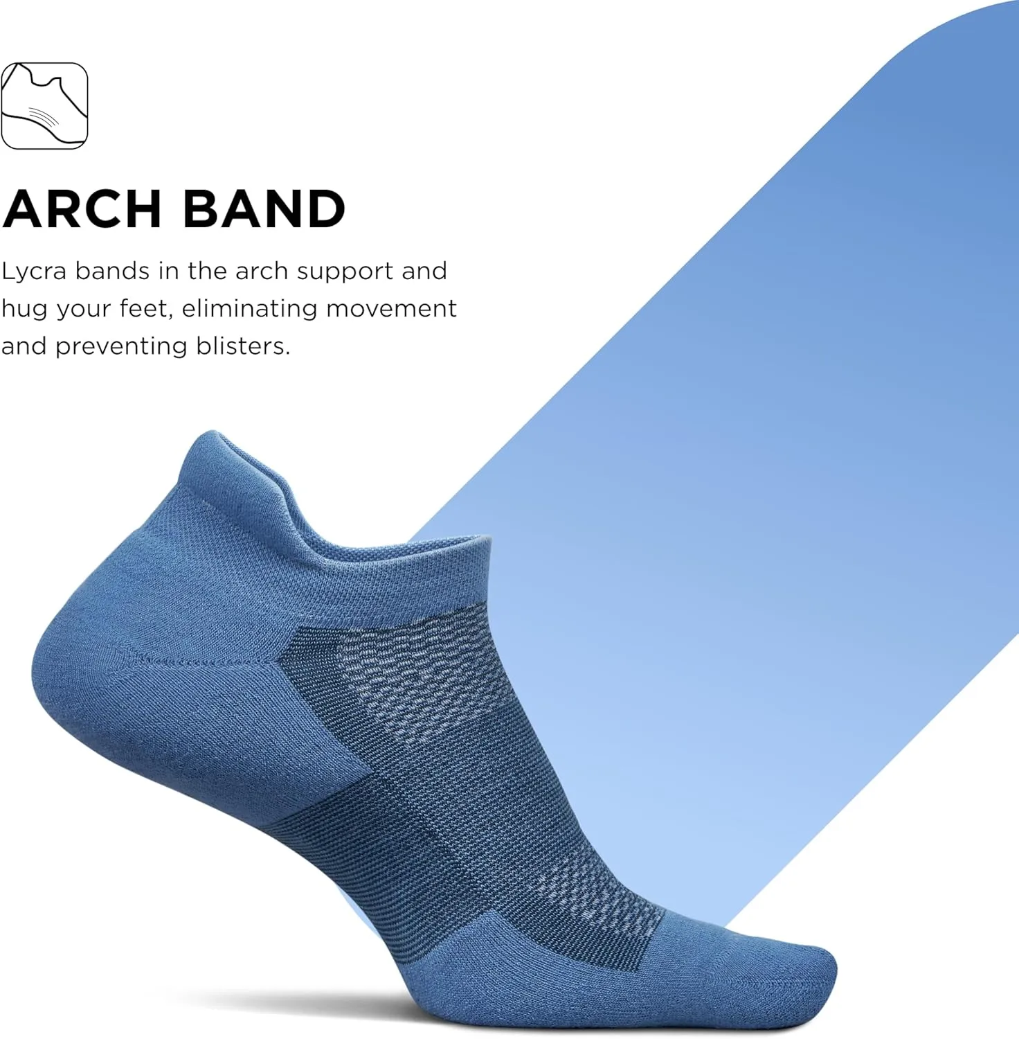 Feetures High Performance Ultra Light Ankle Sock - No Show Socks for Women & Men with Heel Tab - (1 Pair)