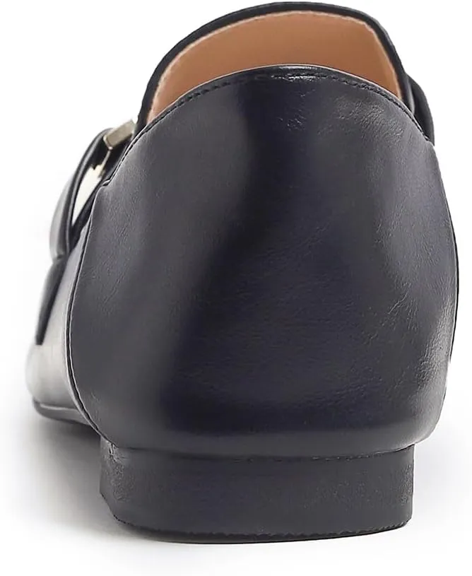 FEVERSOLE Women's Fashion Daily Comfort Soft Penny Loafer Office Work Flats