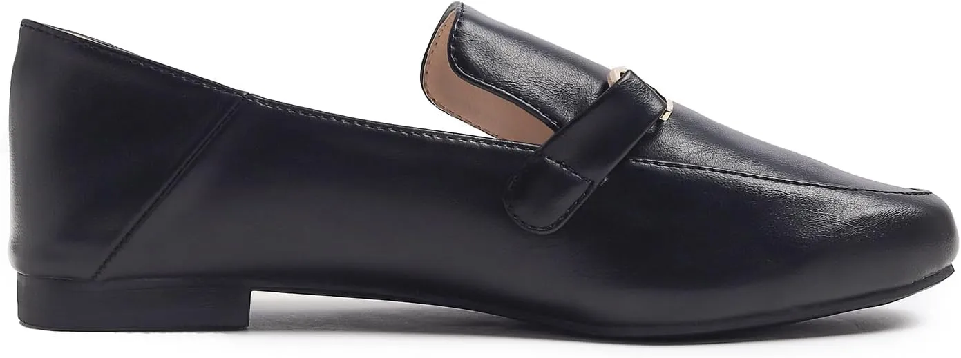 FEVERSOLE Women's Fashion Daily Comfort Soft Penny Loafer Office Work Flats