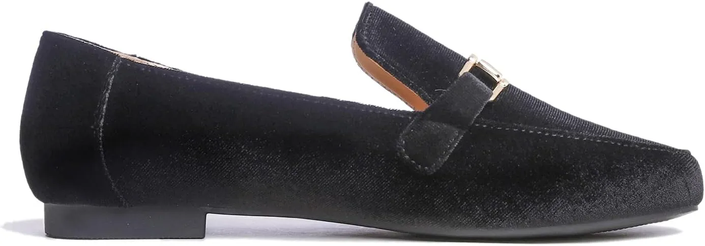 Feversole Women's Fashion Trim Deco Loafer Slippers