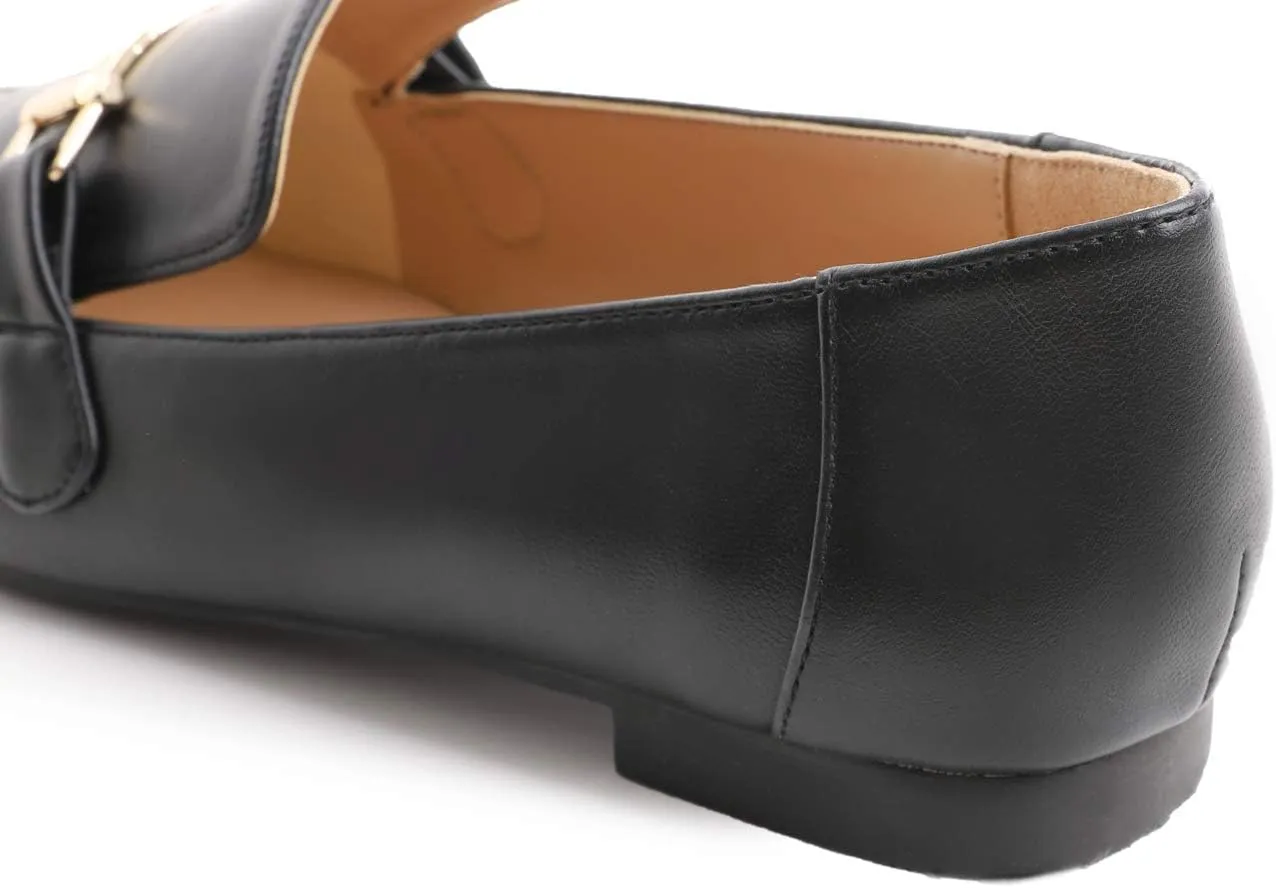 Feversole Women's Fashion Trim Deco Loafer Slippers
