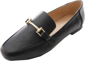 Feversole Women's Fashion Trim Deco Loafer Slippers