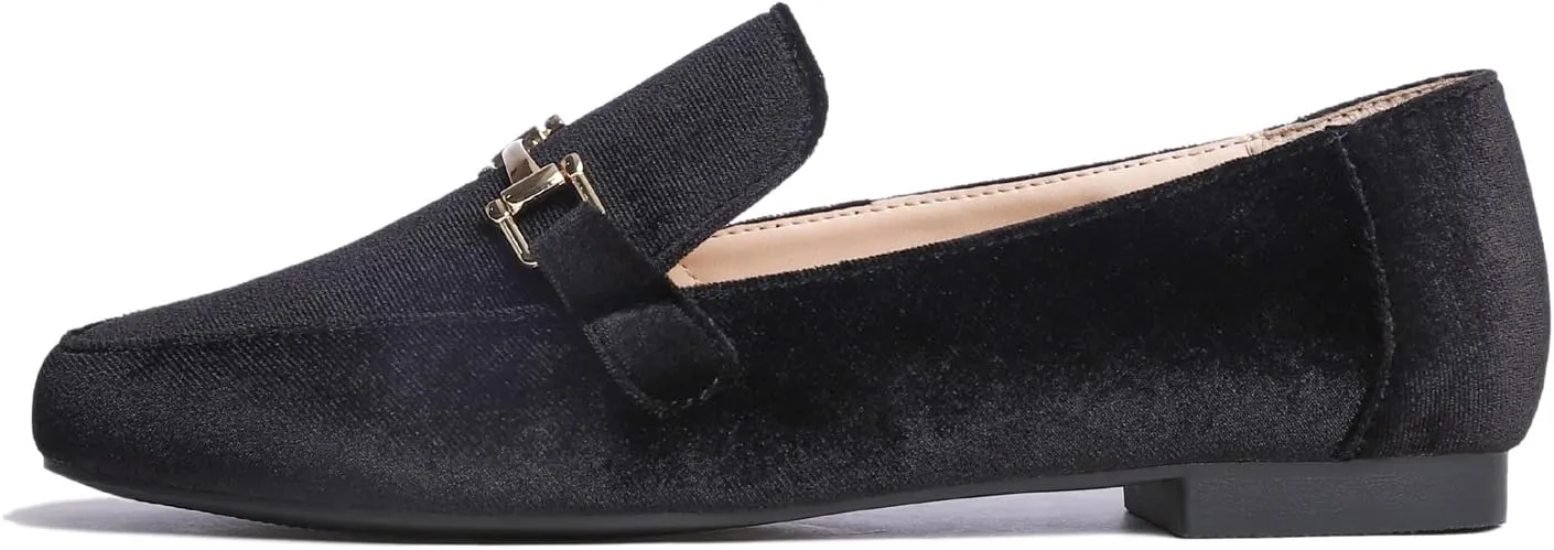 Feversole Women's Fashion Trim Deco Loafer Slippers